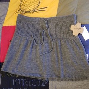 Grane gray cable knit sweater skirt M